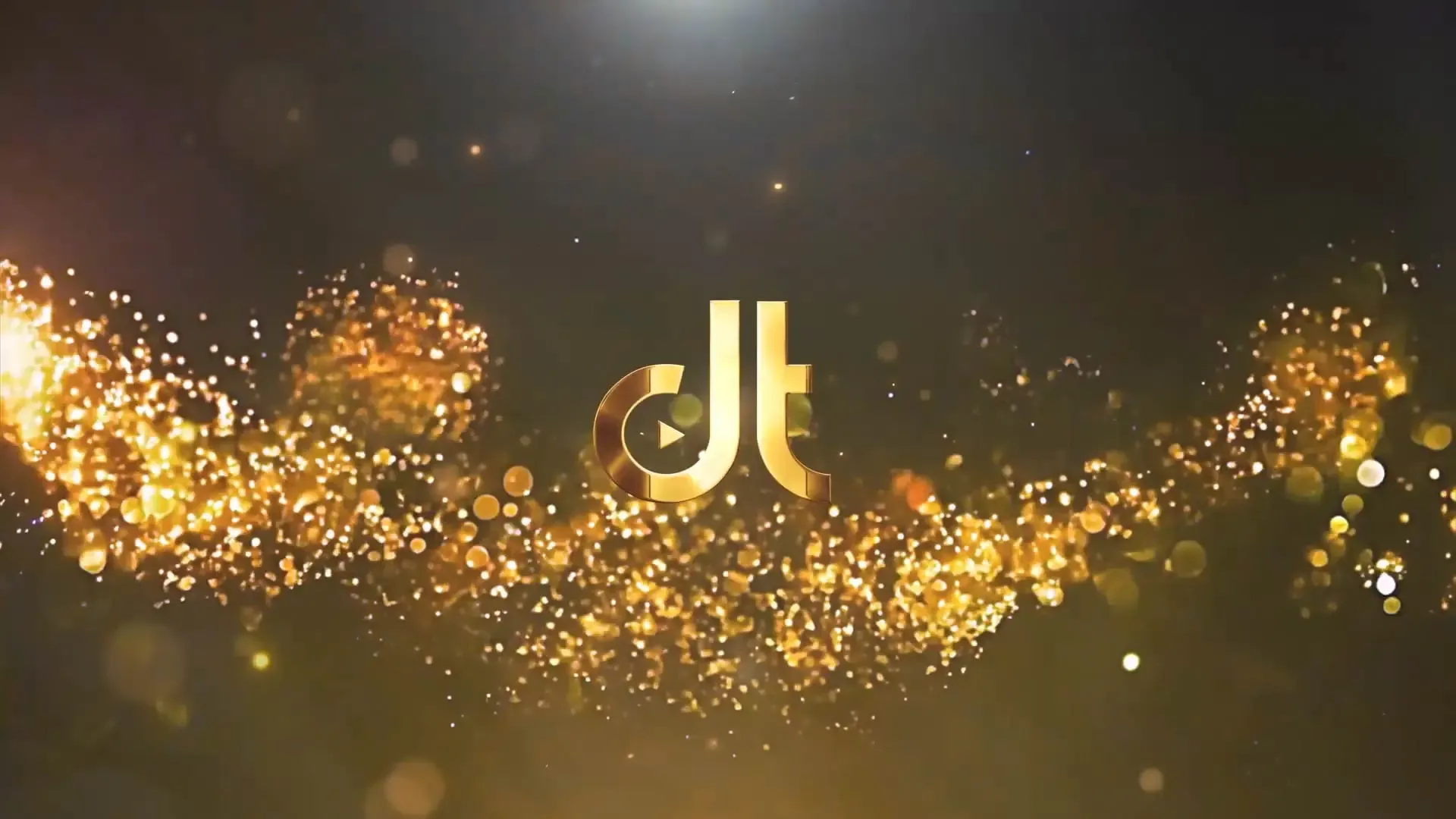 Golden Sparkle Logo Reveal Animation